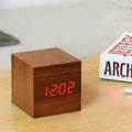Modern Digital Wood Clock – LED Wooden Digital Wall Clock for Home & Office